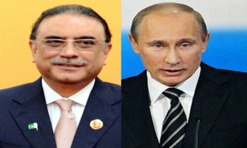 President Zardari, Russia’s Putin emphasise strengthening bilateral ties President Zardari, Russia’s Putin emphasise strengthening bilateral ties
