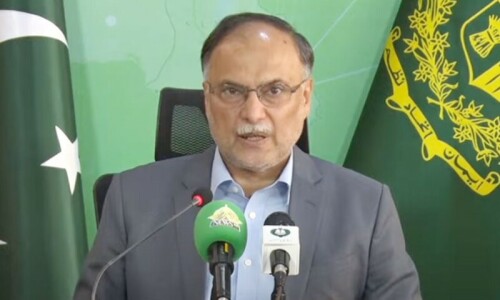 PTI&rsquo;s Oct 15 protest plans during SCO summit &lsquo;political terrorism&rsquo;: Ahsan Iqbal