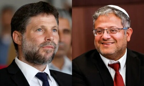 UK govt &lsquo;looking at&rsquo; sanctioning far-right Israeli finance, security ministers