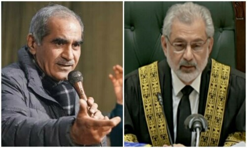 PML-N’s Saad Rafique sees outgoing CJP as hostage to past bitterness PML-N’s Saad Rafique sees outgoing CJP as hostage to past bitterness
