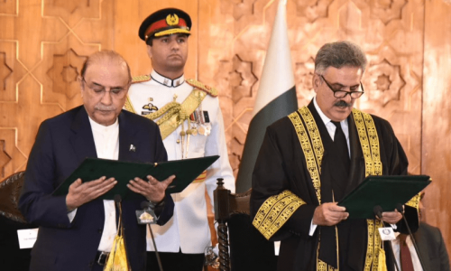 CJP Afridi takes oath, brings back Justice Munib to panel CJP Afridi takes oath, brings back Justice Munib to panel
