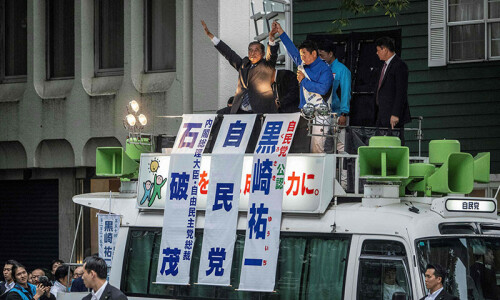 Ruling allies risk losing majority in Japan polls today