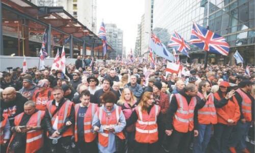 Rival London marches pass off peacefully