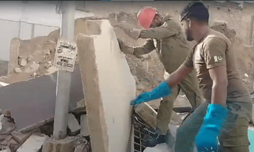 Doctor, retired police officer killed in Karachi as wall of under-construction hospital collapses