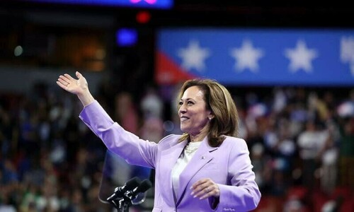 Harris warns of dangers of another Trump presidency in speech at Jan 6 riots site