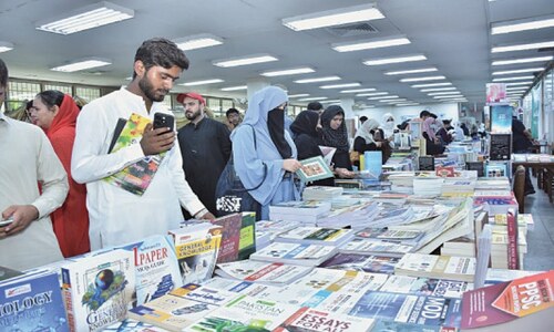 Book fair at Faisalabad agriculture university