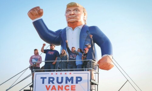 Trump on the stump, Harris hits airwaves in razor-edge US election