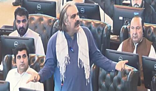 CM Gandapur resurfaces in KP Assembly
