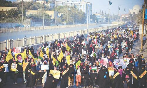 Rallies held across city against year-long Israeli aggression in Gaza