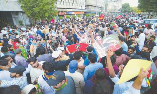 PTI activists in Karachi stage protest against 26th Amendment