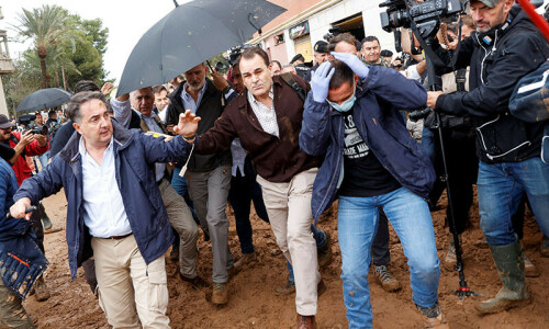 Protests over Spain flood response interrupt visit by king to stricken Valencia suburb Protests over Spain flood response interrupt visit by king to stricken Valencia suburb