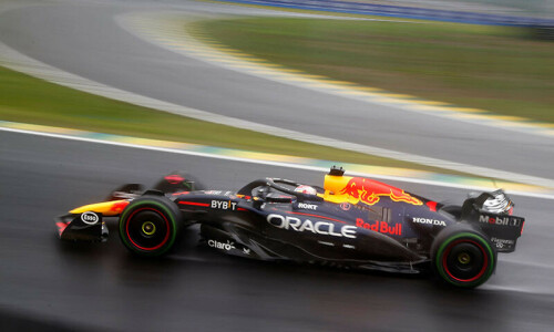 Red Bull&rsquo;s Verstappen wins chaotic Brazilian Grand Prix in the rain