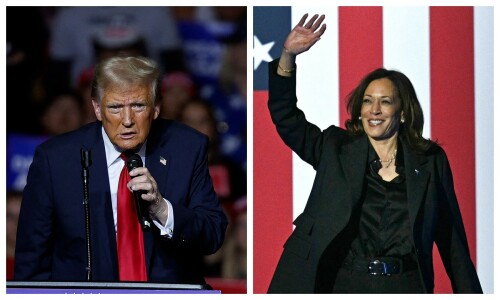 Which candidate is media backing in the 2024 US elections?