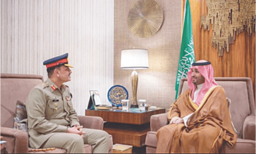 Army chief calls on Saudi Arabia’s MBS Army chief calls on Saudi Arabia’s MBS