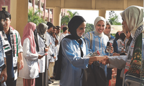 Displaced Palestinian students seek fresh start at Rawalpindi university