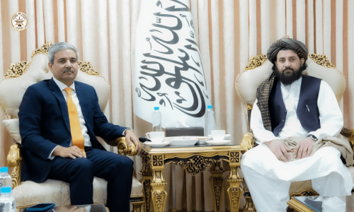 Indian diplomat meets Taliban ministers, ex-president Karzai