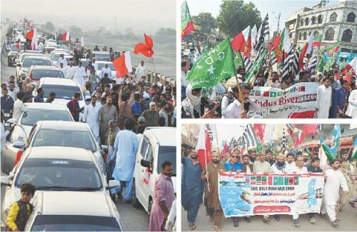 Sindh erupts in protest against Centre’s plan to dig six canals from Indus River Sindh erupts in protest against Centre’s plan to dig six canals from Indus River