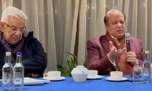 Fact check: Nawaz did not say Khawaja Asif’s London heckling is ‘written in his fate’ Fact check: Nawaz did not say Khawaja Asif’s London heckling is ‘written in his fate’