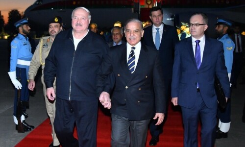 Belarus President Aleksandr Lukashenko arrives in Pakistan on 3-day state visit Belarus President Aleksandr Lukashenko arrives in Pakistan on 3-day state visit