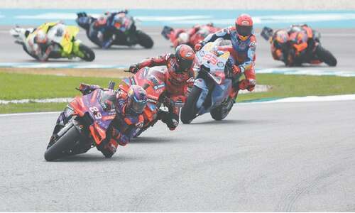 Martin takes big step towards MotoGP title as Bagnaia crashes