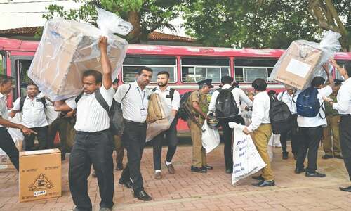 Pro-president bloc takes early lead in Sri Lanka polls