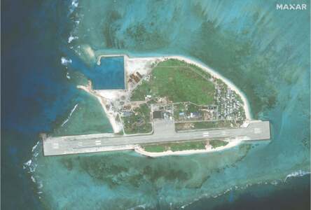 Chinese ships gather near island disputed with Philippines