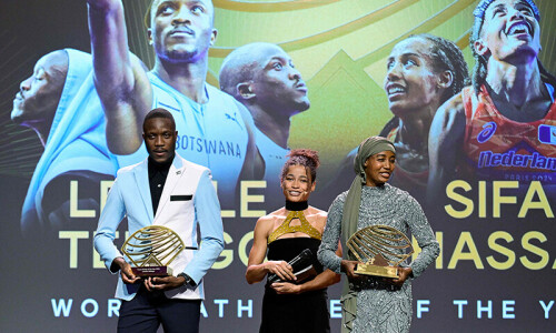 Olympic champions Hassan and Tebogo named &lsquo;Athletes of the Year&rsquo;