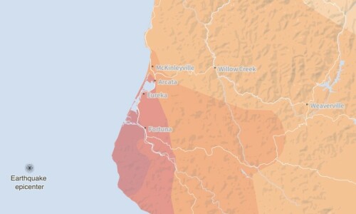 Magnitude 7 quake strikes off California