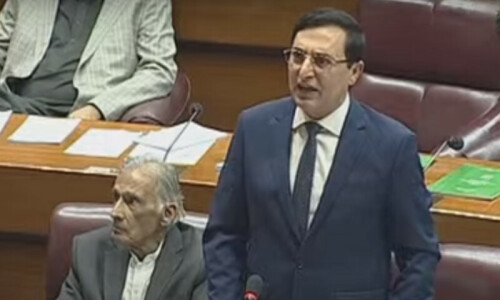 PTI&rsquo;s Gohar raises issue of protesters&rsquo; alleged deaths in NA, demands answers from govt