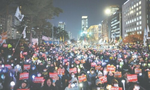Police blocked from raid on South Korean president’s office Police blocked from raid on South Korean president’s office