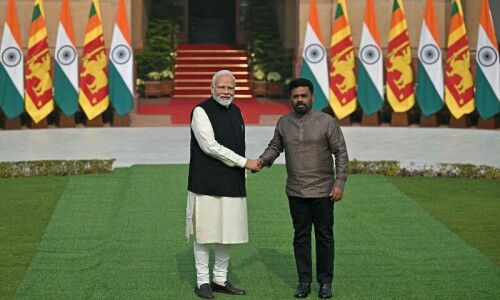Sri Lanka president meets Modi in India in first overseas trip