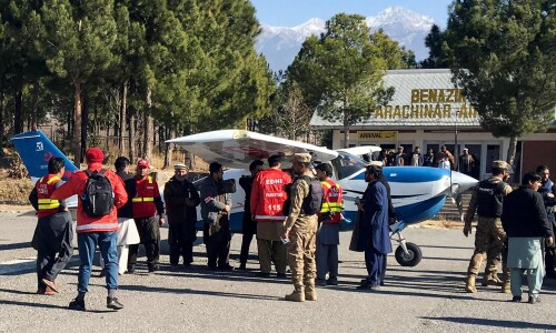 Aid reaches clashes-hit Parachinar via air ambulance