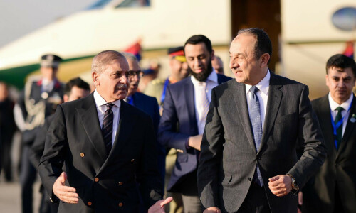 PM Shehbaz reaches Cairo for D-8 moot PM Shehbaz reaches Cairo for D-8 moot