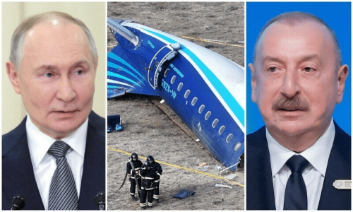 Azerbaijan says Russia shot at plane before crash, demands it admit guilt