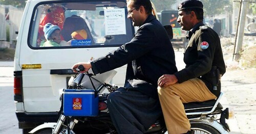 Dir police officials demand allowance for polio duty