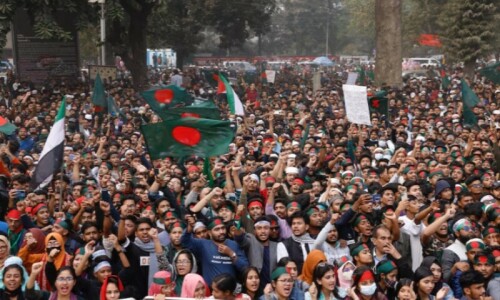 Thousands march in Bangladesh to mark student-led uprising that ousted PM Hasina Thousands march in Bangladesh to mark student-led uprising that ousted PM Hasina