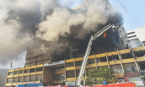 Several shops, warehouses gutted in Rimpa Plaza fire