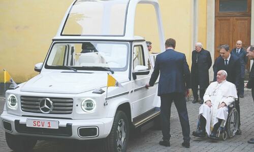 Pope Francis receives electric vehicle