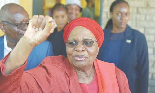 Namibia&rsquo;s first woman president says she has &lsquo;broken glass ceiling&rsquo;