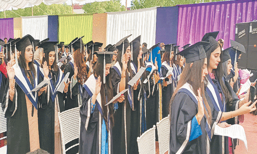 Women outshine men with 21 gold medals at Larkana&rsquo;s Benazir university convocation