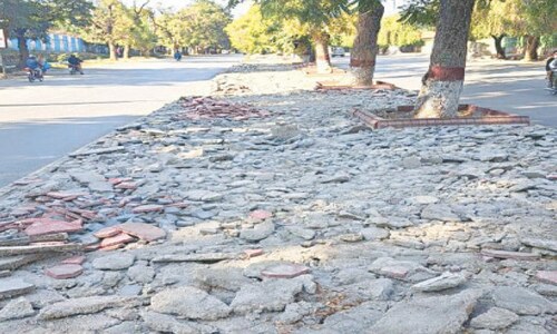 CDA removes tiles from median in G-6 within one year of installation CDA removes tiles from median in G-6 within one year of installation