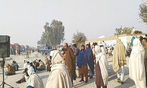 Protest erupts over alleged police encounter in Lakki Marwat