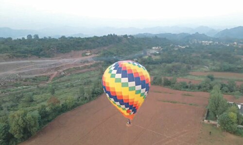 Unauthorised hot air balloon seized in Balakot