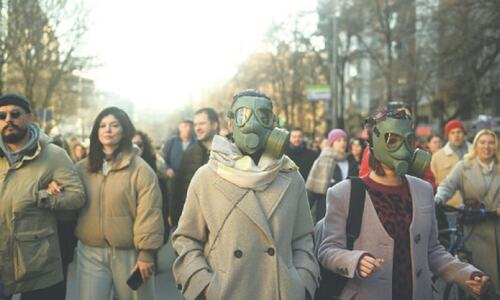 March against air pollution in North Macedonia’s capital March against air pollution in North Macedonia’s capital