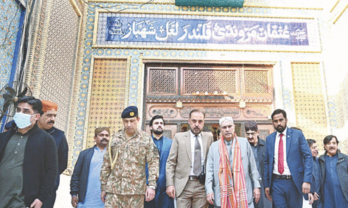 President Zardari visits Qalandar shrine amid stringent security measures