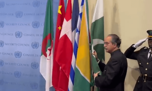 Pakistan flag installed at UNSC as country becomes non-permanent member for 8th time