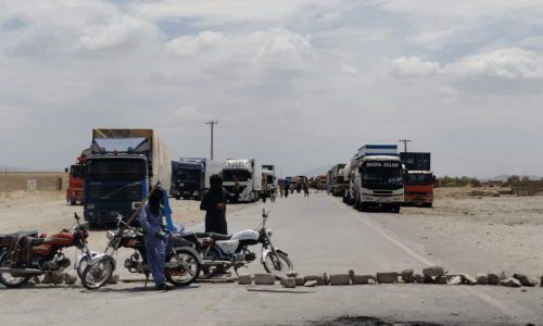 Highway blockades disrupt traffic in Balochistan Highway blockades disrupt traffic in Balochistan