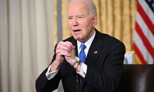 Biden warns of Trump &lsquo;oligarchy&rsquo; in dark farewell speech