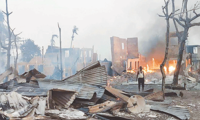 Myanmar junta air strike kills 28 at detention centre, ethnic group says