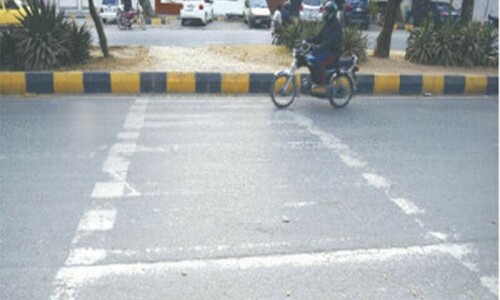 Zebra crossings fade into oblivion in federal capital Zebra crossings fade into oblivion in federal capital